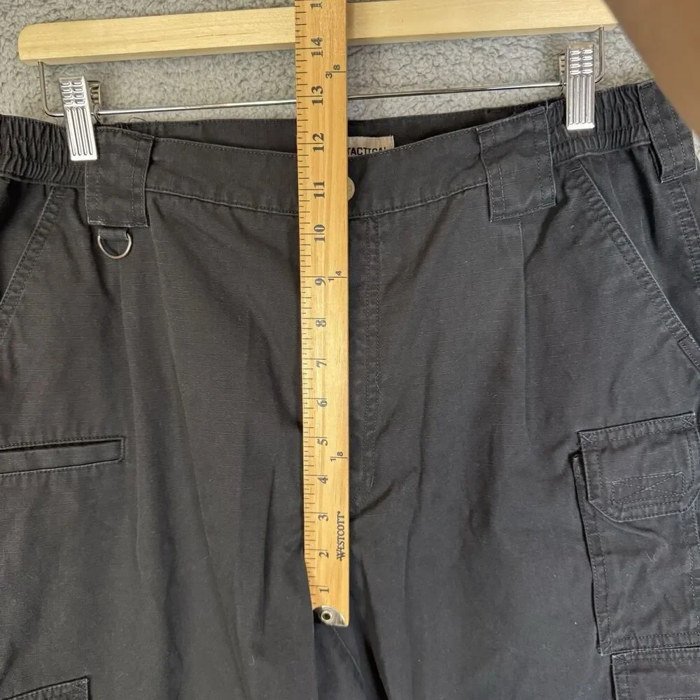 S 5.11 Tactical Pants‎ Mens 36x31 Black Cargo Ripstop Relaxed Workwear Utility